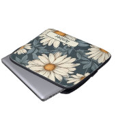 Retro-Blume 10 Notebook-Hülle Laptopschutzhülle (Vorne Knopf)