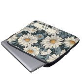 Retro-Blume 11 Notebook-Hülle Laptopschutzhülle (Vorne Knopf)