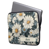 Retro-Blume 11 Notebook-Hülle Laptopschutzhülle (Vorderseite Links)