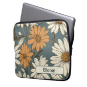 Retro-Blume 12 Notebook-Hülle Laptopschutzhülle (Vorderseite Links)