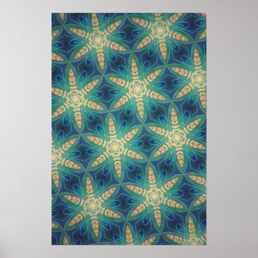 Retro-Blume #1 Poster (Vorne)