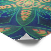 Retro-Blume #1 Poster (Ecke)