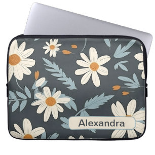 Retro-Blume 2 Notebook-Hülle Laptopschutzhülle