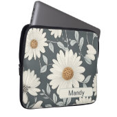 Retro-Blume 3 Notebook-Hülle Laptopschutzhülle (Vorne Rechts)