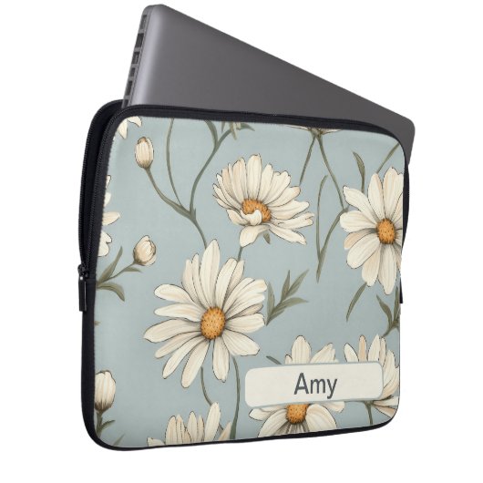 Retro-Blume 4 Notebook-Hülle Laptopschutzhülle (Vorne Rechts)