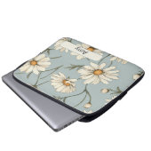 Retro-Blume 4 Notebook-Hülle Laptopschutzhülle (Vorne Knopf)