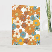 Retro-Blume 60er 70er Jahre, Hochzeitsorden Programm (Rückseite)