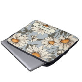 Retro-Blume 6 Notebook-Hülle Laptopschutzhülle (Vorne Knopf)
