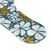 Retro Blume 70er Groovy Vergnügen Romantik Schneidebrett (Ecke)