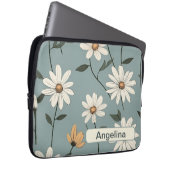 Retro-Blume 7 Notebook-Hülle Laptopschutzhülle (Vorne Rechts)