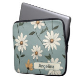 Retro-Blume 7 Notebook-Hülle Laptopschutzhülle (Vorderseite Links)