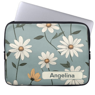 Retro-Blume 7 Notebook-Hülle Laptopschutzhülle