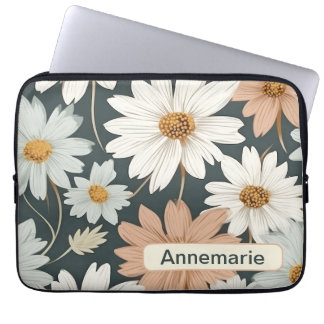 Retro-Blume 8 Notebook-Hülle Laptopschutzhülle