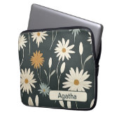 Retro-Blume 9 Notebook-Hülle Laptopschutzhülle (Vorderseite Links)