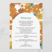 Retro-Blume, Arch-Hochzeitreise der 60er Jahre Programm (Rückseite)