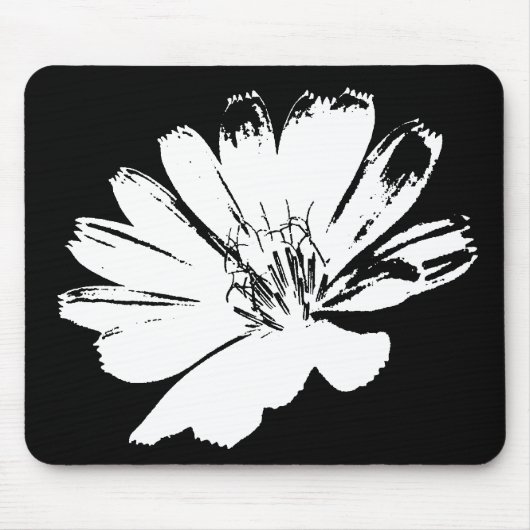 Retro Blume Art Mousepad (Vorne)