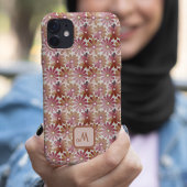 Retro-Blume ästhetisch - Mit Monogramm Case-Mate iPhone Hülle