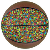 Retro-Blume Basketball (Vorderseite)