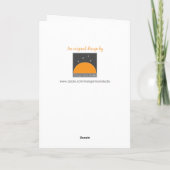 Retro Blume Black Cat Geburtstag Karte (Rückseite)