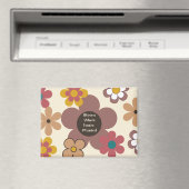 Retro-Blume "Bloom where you are Planted" Magnet (In Situ (Geschirrspüler))