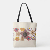 Retro-Blume "Bloom where you re Planted"-Tasche Tasche (Rückseite)