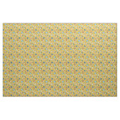 Retro-Blume Blütengelbes Blumenmuster Stoff (Yard (91,4 cm))