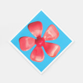 Retro Blume Brooch - Blumenfrühlingsgarten Serviette (Ecke)