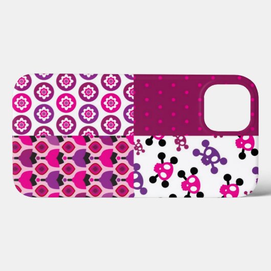 Retro-Blume Case-Mate iPhone Hülle (Rückseite (Horizontal))