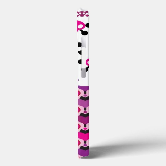 Retro-Blume Case-Mate iPhone Hülle (Rückseite / Links)