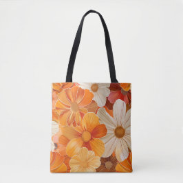 Retro-Blume der 1970er Jahre Tasche