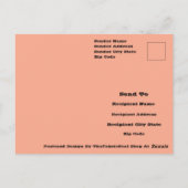 Retro-Blume der Frühjahrssaison - Nahtloses Muster Postkarte (Rückseite)
