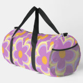Retro-Blume Duffle Bag (Rechte Ecke)