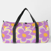 Retro-Blume Duffle Bag (Rückseite)