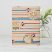 Retro-Blume Einladung (Stehend Vorderseite)