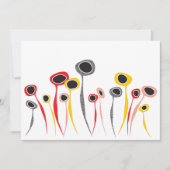 Retro-Blume Einladung (Vorderseite)