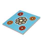 Retro-Blume Fliese (Seite)