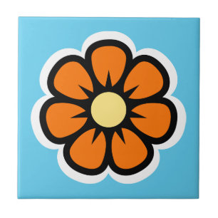 Retro Blume Fliese