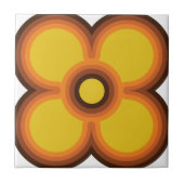 Retro-Blume Fliese (Vorderseite)