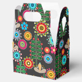 Retro, Blume Geschenkschachtel (Geöffnet)