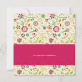 Retro-Blume ・ Gewiss ・ Save the Date Karte (Rückseite)