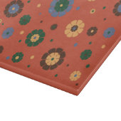 Retro-Blume Glasschneidebrett Schneidebrett (Ecke)