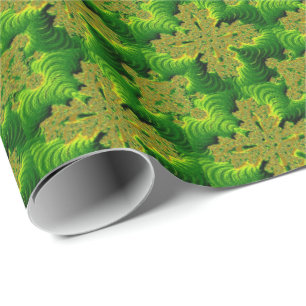 Retro-Blume in 3D, Artdeco Geschenkpapier