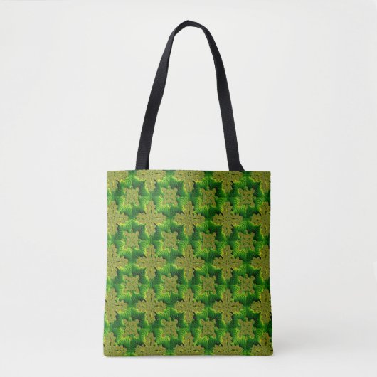 Retro-Blume in 3D, Artdeco Tasche (Vorderseite)