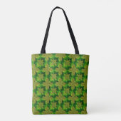 Retro-Blume in 3D, Artdeco Tasche (Rückseite)