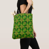 Retro-Blume in 3D, Artdeco Tasche (Von Nahem)