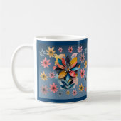 Retro-Blume Kaffeetasse (Links)