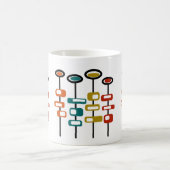 Retro-Blume Kaffeetasse (Mittel)