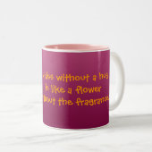 Retro-Blume Keramik Tasse (VorderseiteRechts)