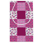 Retro-Blume Kleine Geschenktüte (Rückseite)