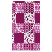 Retro-Blume Kleine Geschenktüte (Vorderseite)